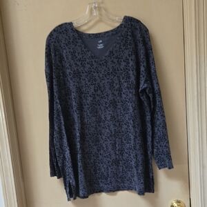 J. Jill Black Relaxed Long Sleeve Tunic